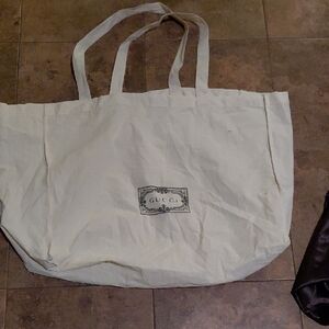 Gucci Ivory Canvas Tote 28x18